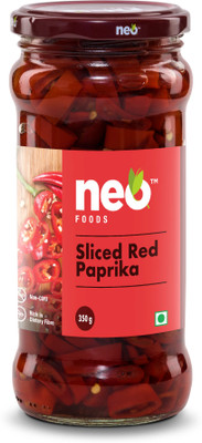 neo Sliced Red Paprika I Ready to Eat I Non-GMO I Vegetables(350 g)