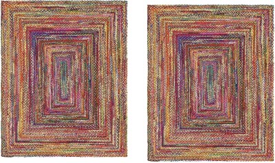 manvi Multicolor Jute, Cotton Carpet(2 ft,  X 5 ft, Rectangle)