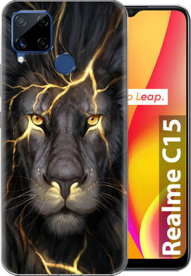 Flipkart SmartBuy Back Cover for Realme C15(Grey, Gold, Grip Case, Silicon, Pack of: 1)