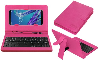 ACM Keyboard Case for Asus Zenfone Max Pro M1(Pink, Cases with Holder, Pack of: 1)