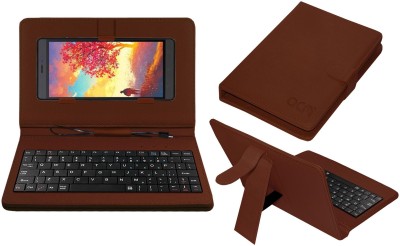 ACM Keyboard Case for Karbonn Aura Note Play(Brown, Cases with Holder, Pack of: 1)