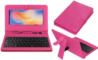 ACM Keyboard Case for Vivo X50 Pro+(Pink, Cases with Holder, Pack of: 1)