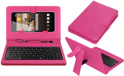 ACM Keyboard Case for Huawei Ascend Mate 2(Pink, Cases with Holder, Pack of: 1)