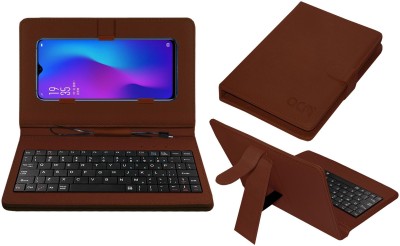 ACM Keyboard Case for Oppo R17(Brown, Cases with Holder, Pack of: 1)