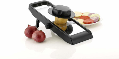 Muktbhav Adjustable Slicer with Knob Ideal for Potato, Onion, Carrorts, Beat, Tomato, Cucumber Vegetable & Fruit Slicer(1 Slicer)