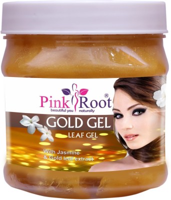 PINKROOT Gold Gel Leaf Gel With Jasmine & Gold leaf extract(500 ml)
