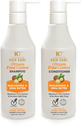 KEHAIRTHERAPY Advanced Hair Care Ultimate Frizz Control Shampoo & Conditioner - 250 ml- Maximum Frizz Control & No More Split Ends- Suitable for hard & boring water (Pack Of 2)(2 Items in the set)