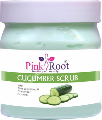 PINKROOT Cucumber Scrub With Skin Whitening & Cucumber Extracts Scrub(500 ml)