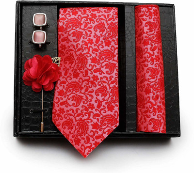 AXLON Satin Tie & Cufflink(Multicolor)