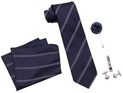 AXLON Satin Tie & Cufflink(Blue)