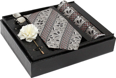 AXLON Satin Tie & Cufflink(Multicolor)