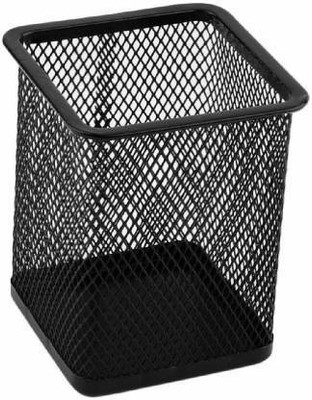 CLASSIC SHOPPE 3 Compartments plastic pen stand(Black)