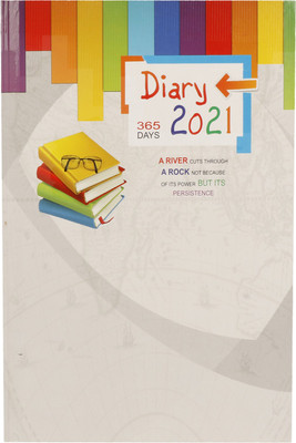 Toss J-105 2021 A5 Diary Ruled 365 Pages(Multicolor)