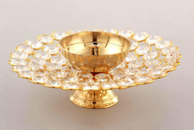 Flipkart SmartBuy Brass Table Diya(Height: 6 inch)