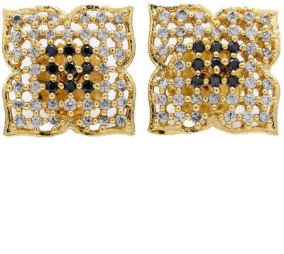 Handicraft Kottage Premium Collection American Diamond Fashion Tops Earrings Studs for Girls/Women  Brass Stud Earring