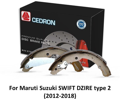 Cedron LS-180 Rear Brake Shoe for Swift Dzire (2012-2018) type 2 Handbrake Shoe Kit