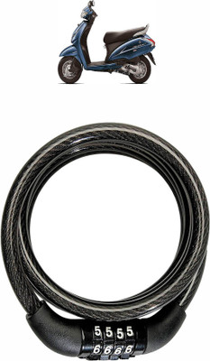 Vagary Steel Combination Lock For Helmet