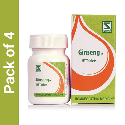 Dr.Willmar Schwabe India Ginseng 1X Tablets(4 x 20)