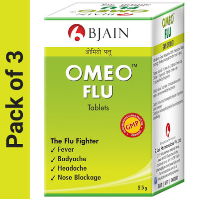 Bjain Omeo Flu Tablets(3 x 25)