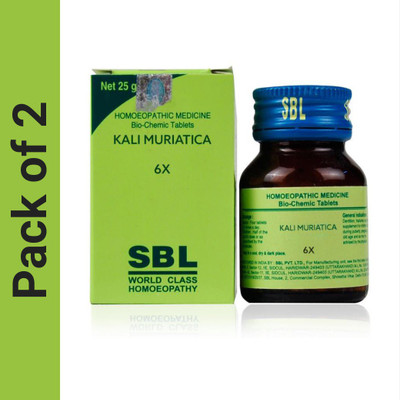 SBL Kali Muriaticum 6X Tablets(2 x 25)