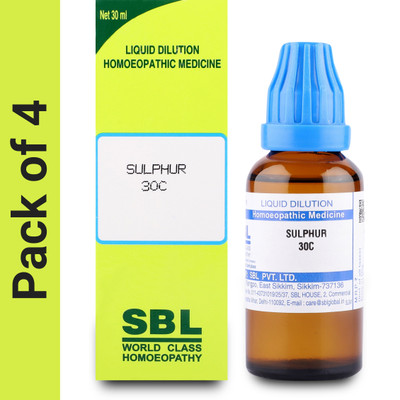 SBL Sulphur 30C Liquid(4 x 30)