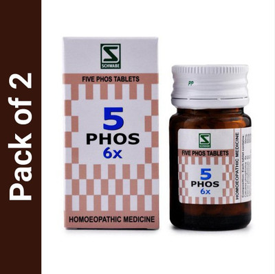Dr.Willmar Schwabe India Five Phos 6X 6X Tablets(2 x 20)