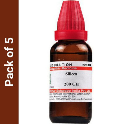 Dr.Willmar Schwabe India Silicea 200CH 200CH Liquid(5 x 30)