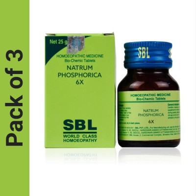 SBL Natrum Phosphoricum 6X Tablets(3 x 25)