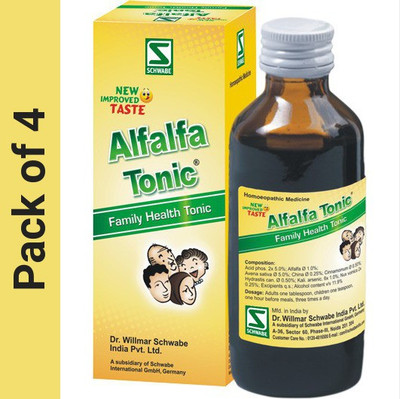Dr.Willmar Schwabe India Alfalfa Tonic - General Syrup(4 x 100)