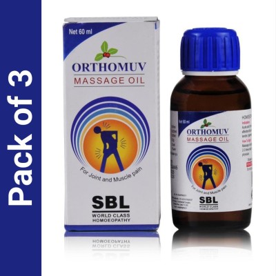 SBL Orthomuv Massage Oil Liquid(3 x 60)