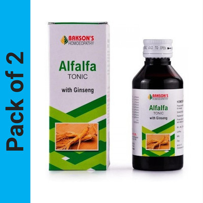 BAKSONS Alfalfa Tonic With Ginseng Syrup(2 x 115)