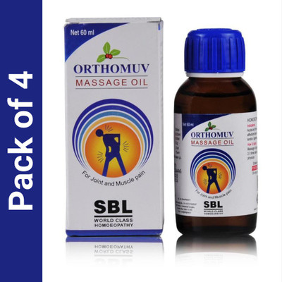 SBL Orthomuv Massage Oil Liquid(4 x 60)