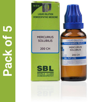 SBL Mercurius Solubilis 200CH Liquid(5 x 30)