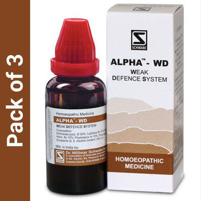 Dr.Willmar Schwabe India Alpha - Wd Weak Defence Liquid(3 x 30)