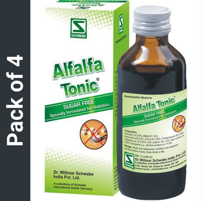 Dr.Willmar Schwabe India Alfalfa Diabetic Syrup(4 x 100)