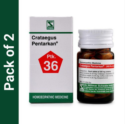 Dr.Willmar Schwabe India Crataegus Pentarkan (Ptk 36) Tablets(2 x 20)