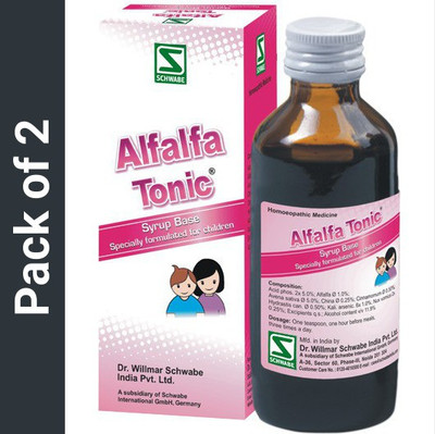 Dr.Willmar Schwabe India Alfalfa Tonic-Paediatric Syrup(2 x 100)