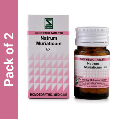 Dr.Willmar Schwabe India Natrum Muriaticum 6X 6X Tablets(2 x 20)