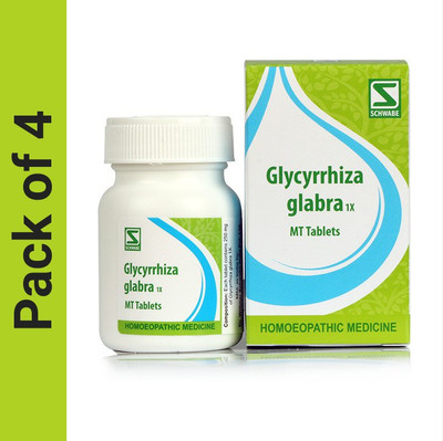 Dr.Willmar Schwabe India Glycyrrhiza Glabra 1X Tablets(4 x 20)