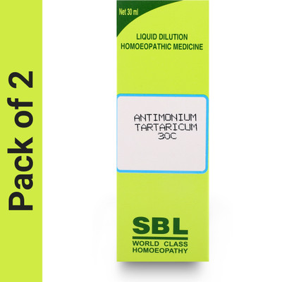 SBL Antimonium Tartaricum 30C Liquid(2 x 30)