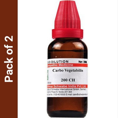 Dr.Willmar Schwabe India Carbo Vegetabilis 200CH 200CH Liquid(2 x 30)
