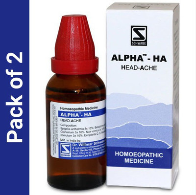 Dr.Willmar Schwabe India Alpha - HA Head - Ache Liquid(2 x 20)