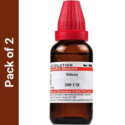 Dr.Willmar Schwabe India Silicea 200CH 200CH Liquid(2 x 30)