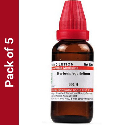 Dr.Willmar Schwabe India Berberis Aquifolium 30CH 30CH Liquid(5 x 30)