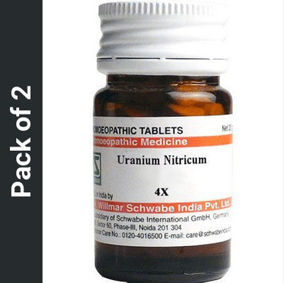 Dr.Willmar Schwabe India Uranium Nitricum 4X Tablets(2 x 20)
