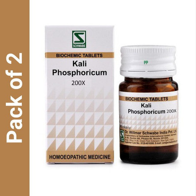 Dr.Willmar Schwabe India Kali Phosphoricum 200X 200X Tablets(2 x 20)