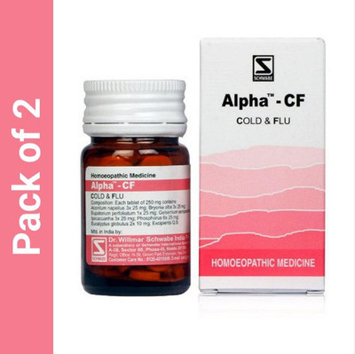 Dr.Willmar Schwabe India Alpha - CF Cold & Flu Tablets(2 x 20)