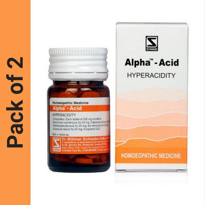 Dr.Willmar Schwabe India Alpha-Acid Hyperacidity Tablets(2 x 20)