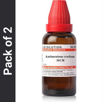 Dr.Willmar Schwabe India Antimonium Crudum 30CH 30CH Liquid(2 x 30)