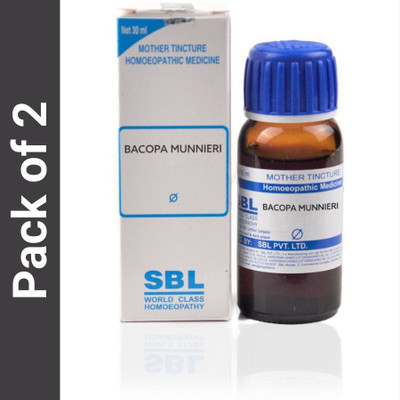 SBL Bacopa Monnieri (Brahmi) Mother Tincture Liquid(2 x 30)